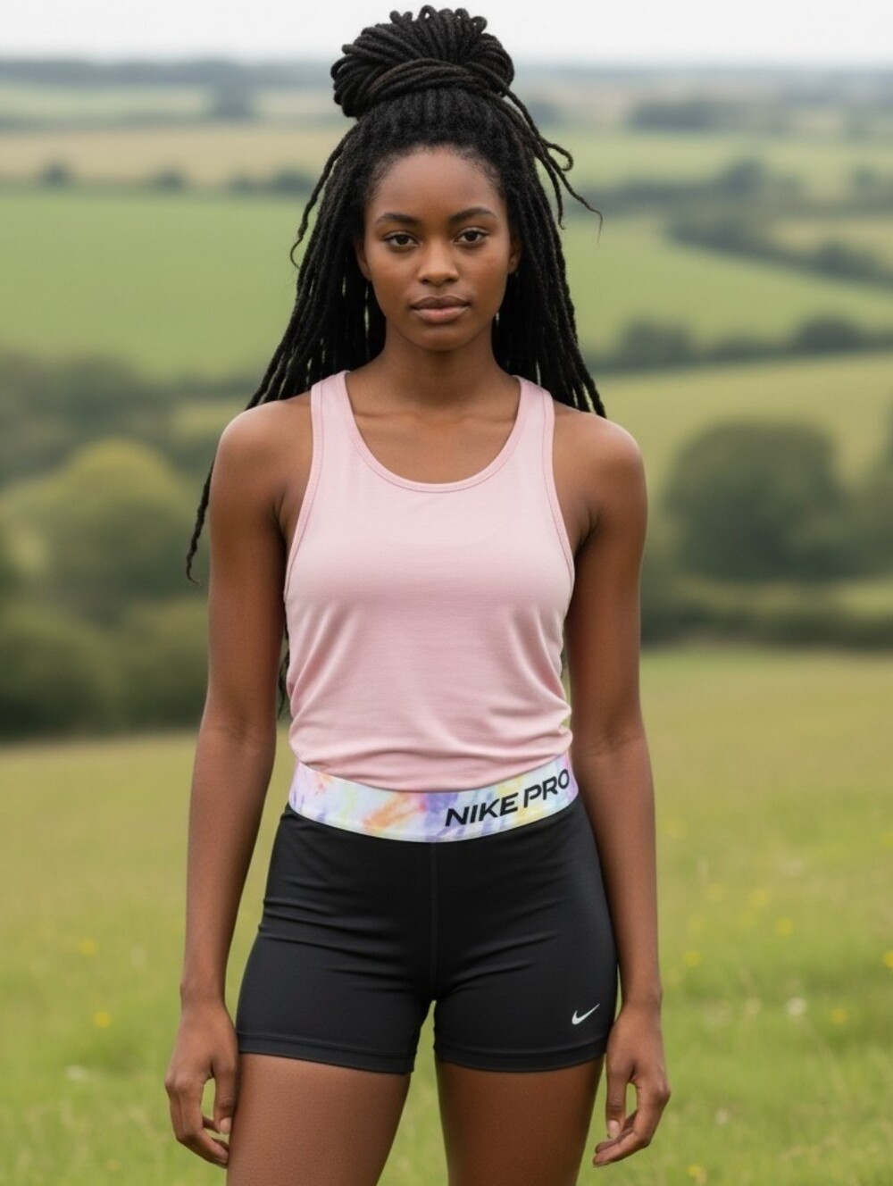 Nike Women's Tie-Dye Waist Pro 3" Shorts